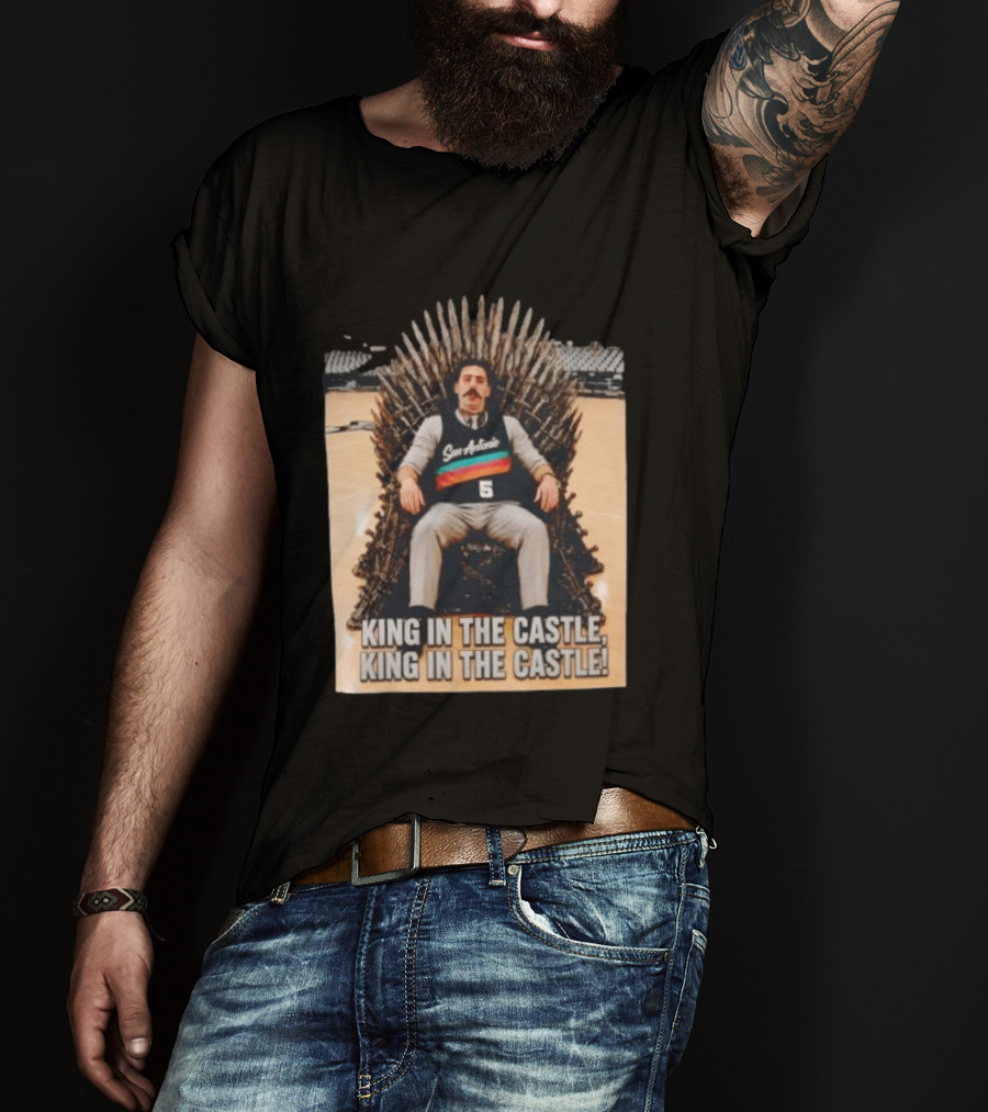 San Antonio Spurs King In The Castle Iron Throne T-Shirt