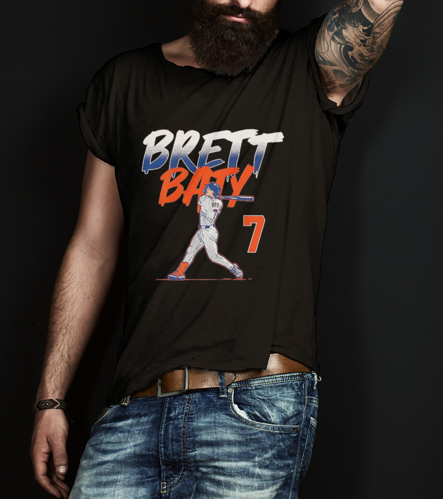Brett Baty MLB Swing Number 7 T-Shirt