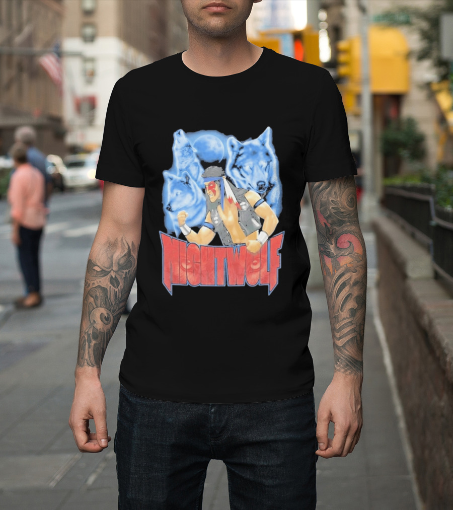 Nightwolf Mortal Kombat Klassic Ultimate MK3 Wolves Moonfighter T-Shirt