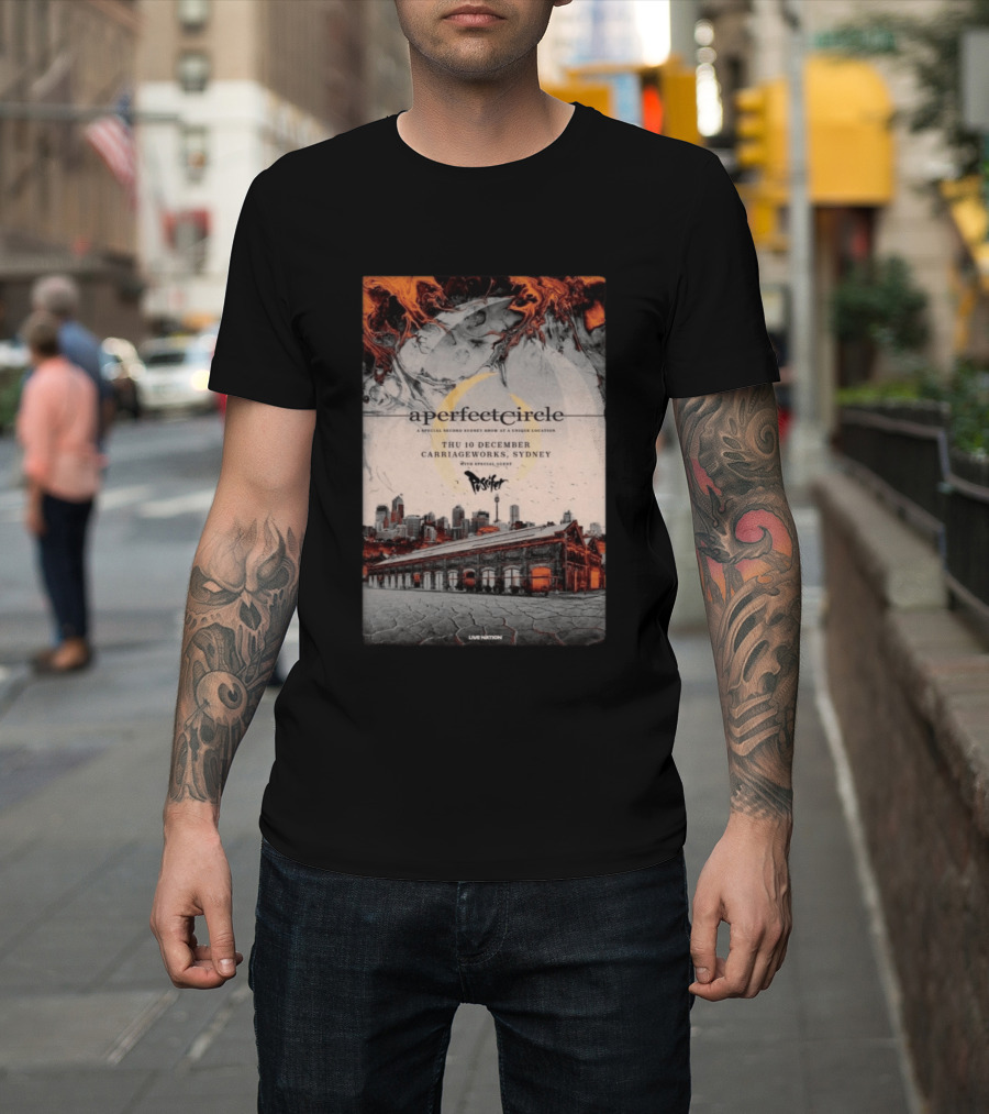 A Perfect Circle Thu 10 December Carriageworks Sydney Special Sunset Show With Puscifer T-Shirt