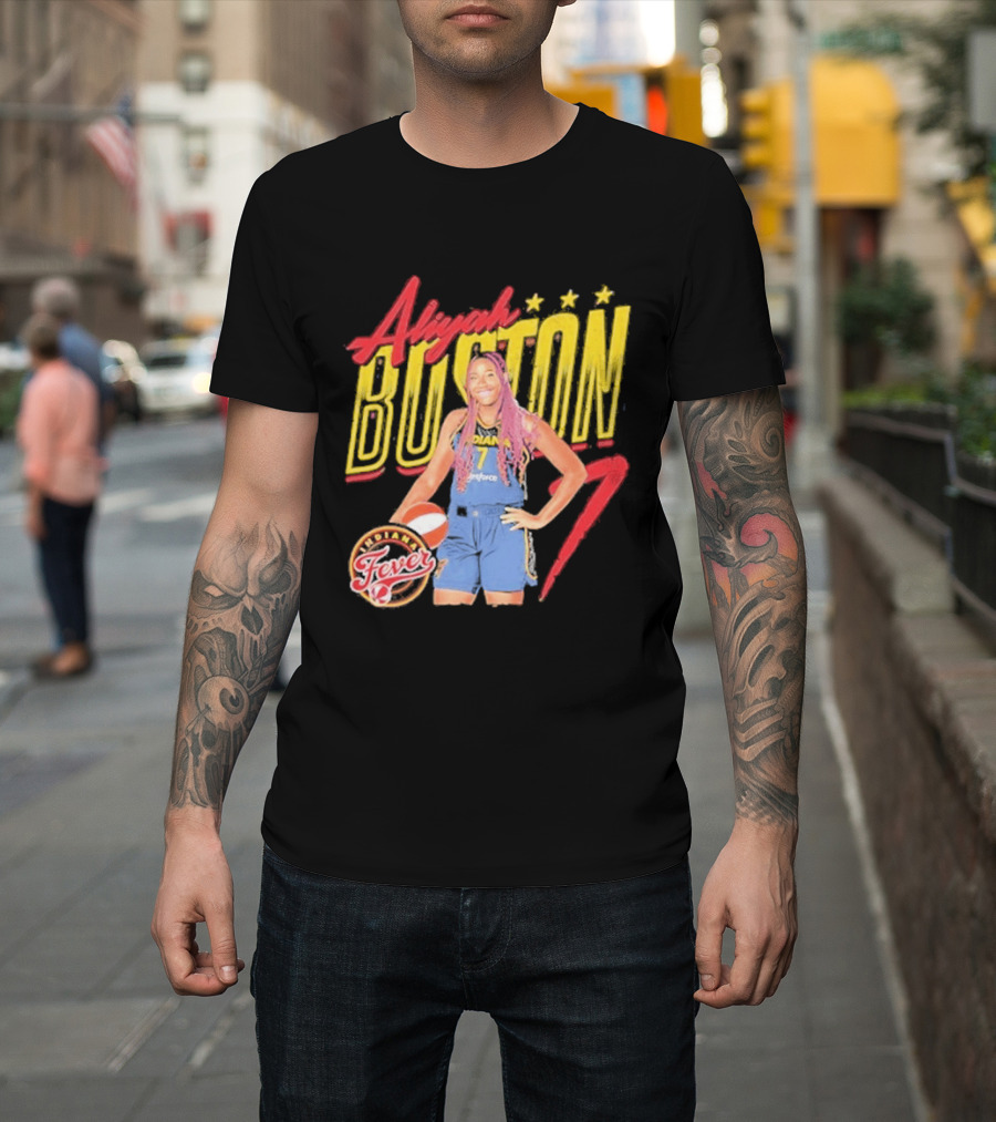 Aliyah Boston 7 Fever WNBA Basketball Star T-Shirt