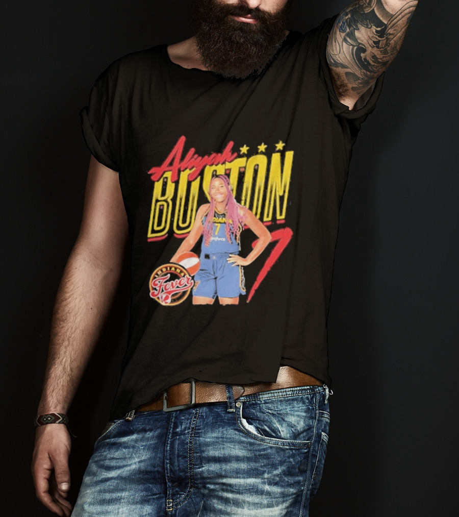 Aliyah Boston 7 Fever WNBA Basketball Star T-Shirt
