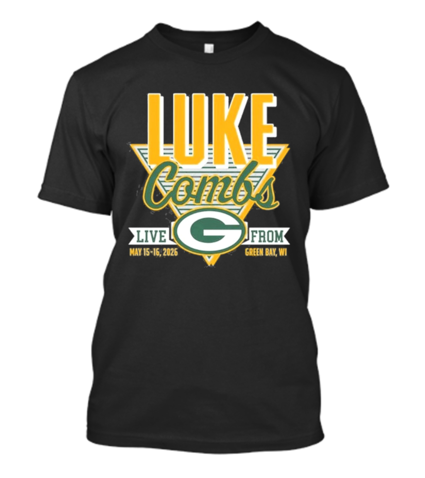 Luke Combs Live May 15 16 2026 Green Bay Wisconsin Packers T-Shirt