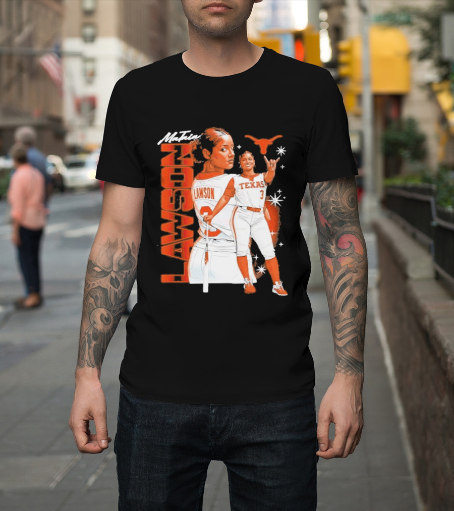 Mataia Lawson Texas Longhorns Softball Player Number 3 T-Shirt