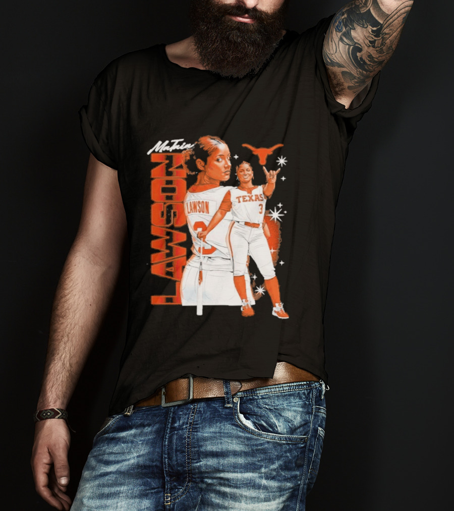 Mataia Lawson Texas Longhorns Softball Player Number 3 T-Shirt