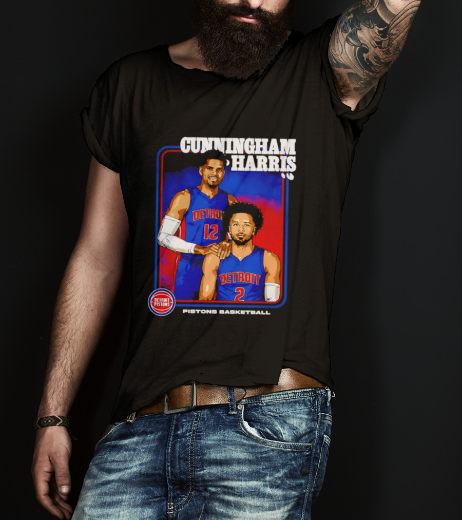 Cunningham Harris Detroit Pistons Basketball 2026 T-Shirt
