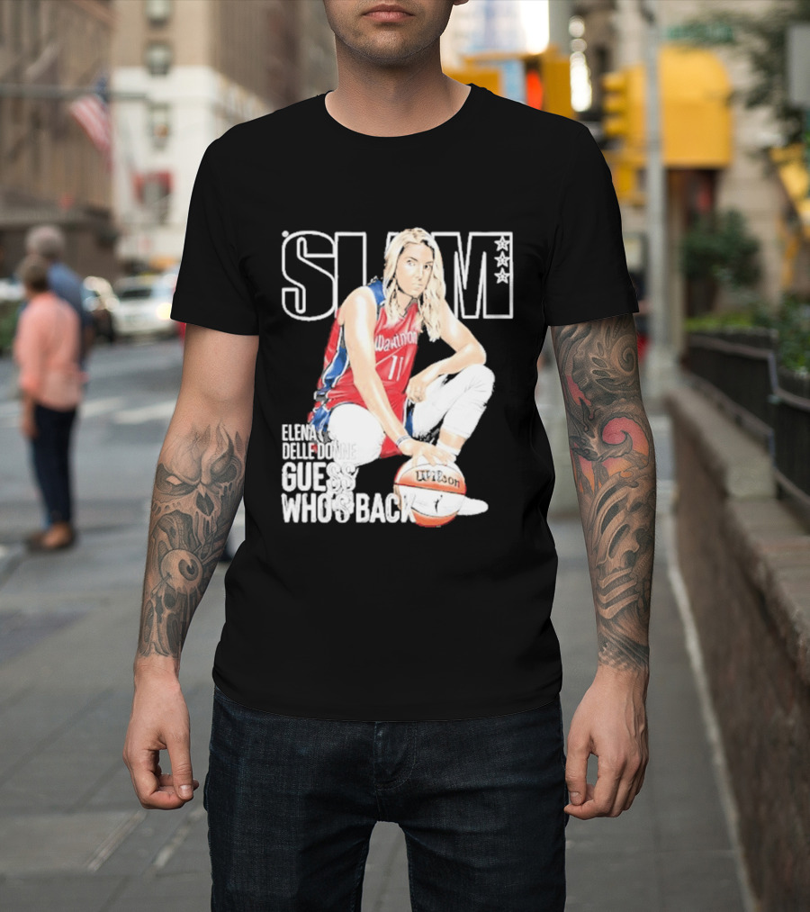 Elena Delle Donne Guess Who's Back Slam 238 Washington Basketball T-Shirt