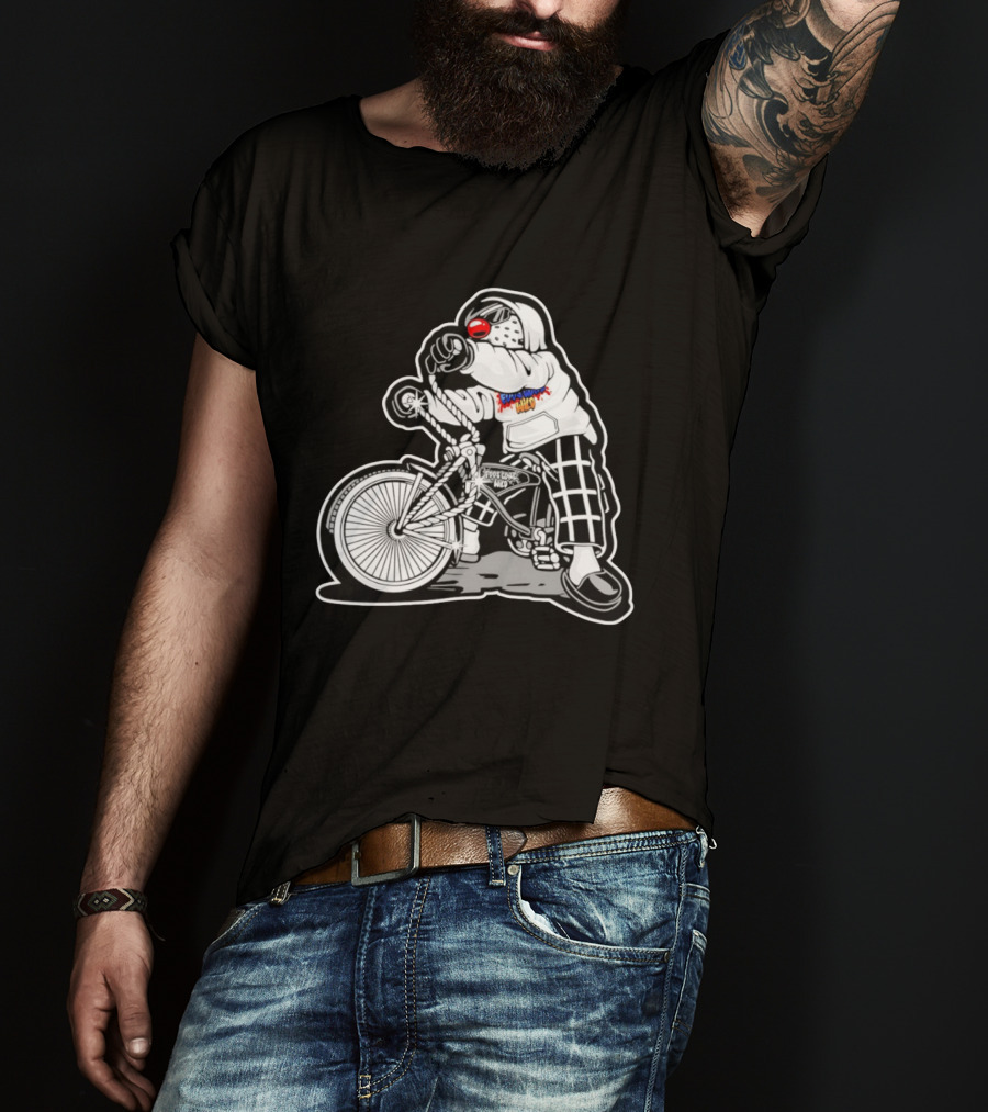 Foos Gone Wild Lowrider Bike Masked T-Shirt