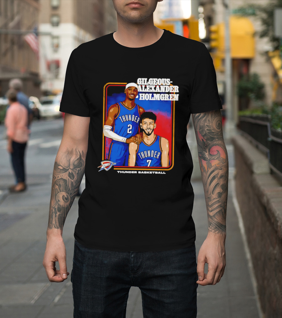 Gilgeous Alexander Holmgren Thunder Basketball Oklahoma City NBA T-Shirt