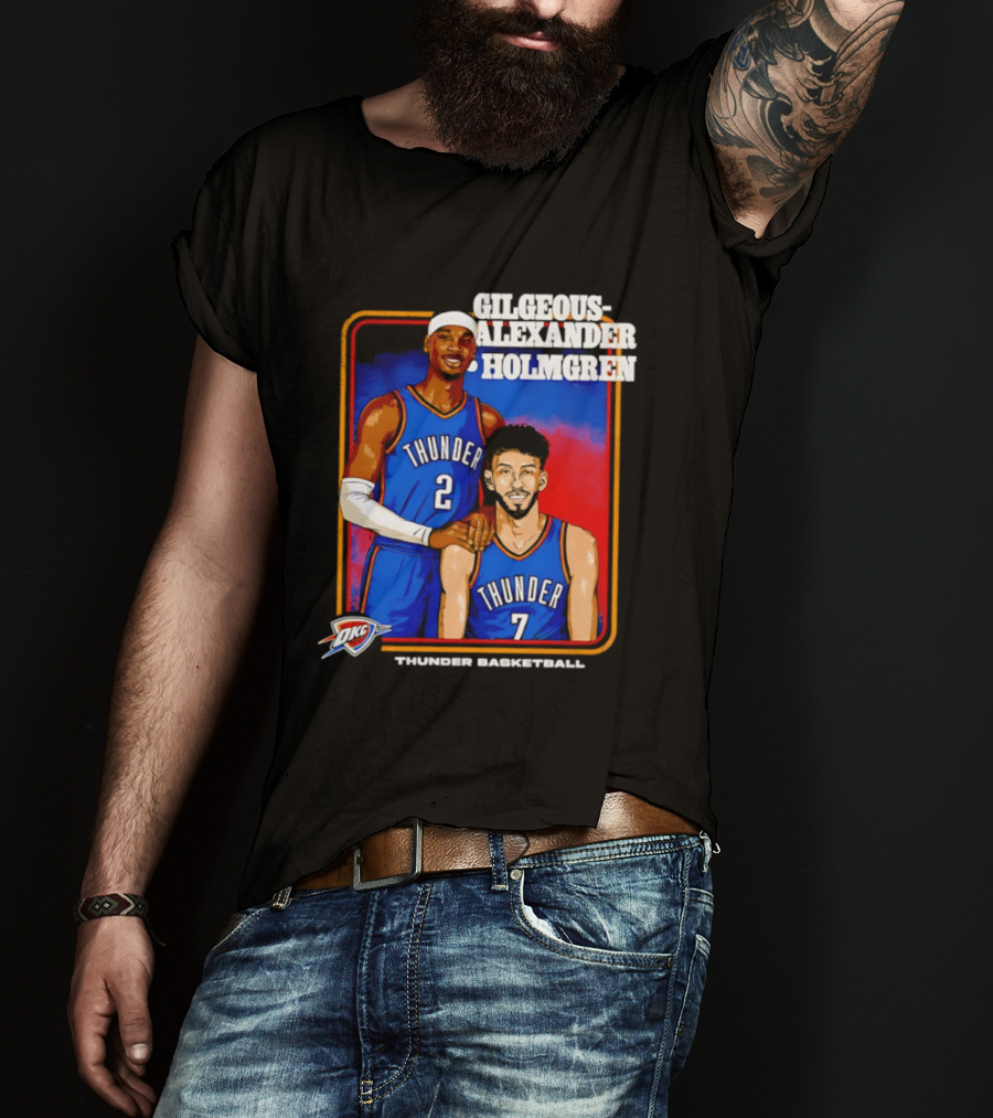 Gilgeous Alexander Holmgren Thunder Basketball Oklahoma City NBA T-Shirt