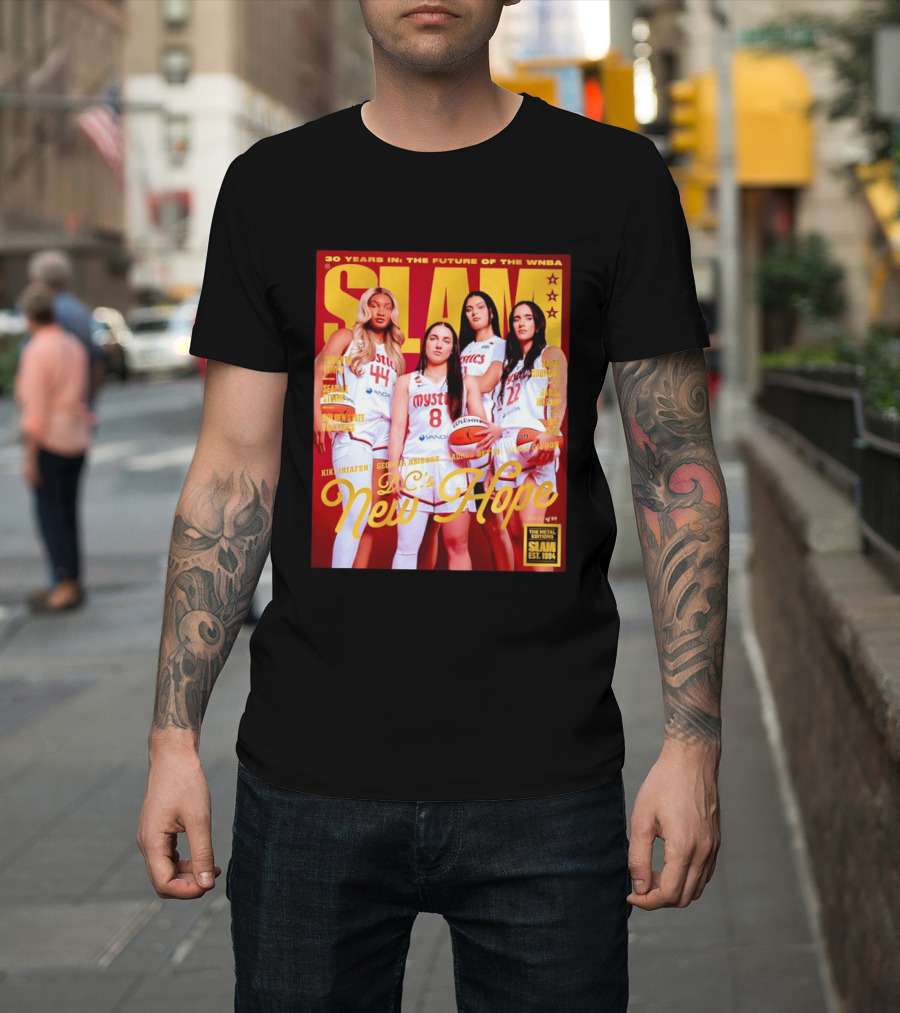 SLAM Gold Edition 30 Years WNBA Future D.C.'s New Hope Mystics T-Shirt