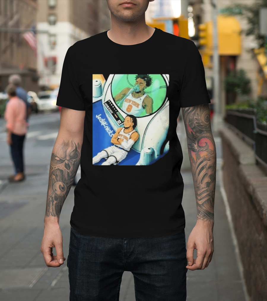 Jalen Brunson OG Anunoby New York Knicks 2026 Jedi+Knicks T-Shirt
