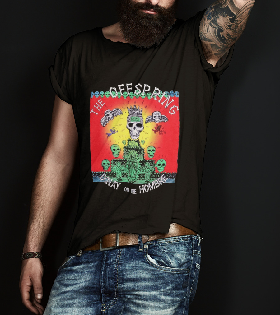 The Offspring Ixnay On The Hombre Skeleton Skulls Crown T-Shirt