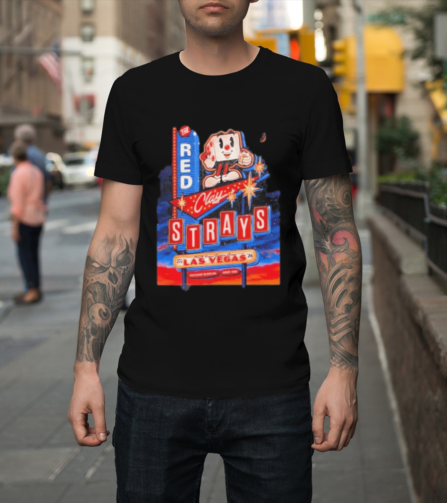 The Red Clay Strays MGM Grand Garden Arena Las Vegas December 5 2026 Neon Vintage Sign T-Shirt