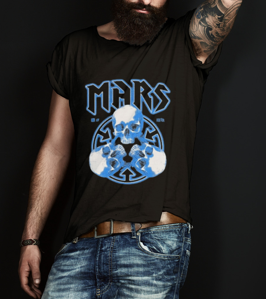 Thirty Seconds To Mars Blue Skulls European Tour 2027 T-Shirt