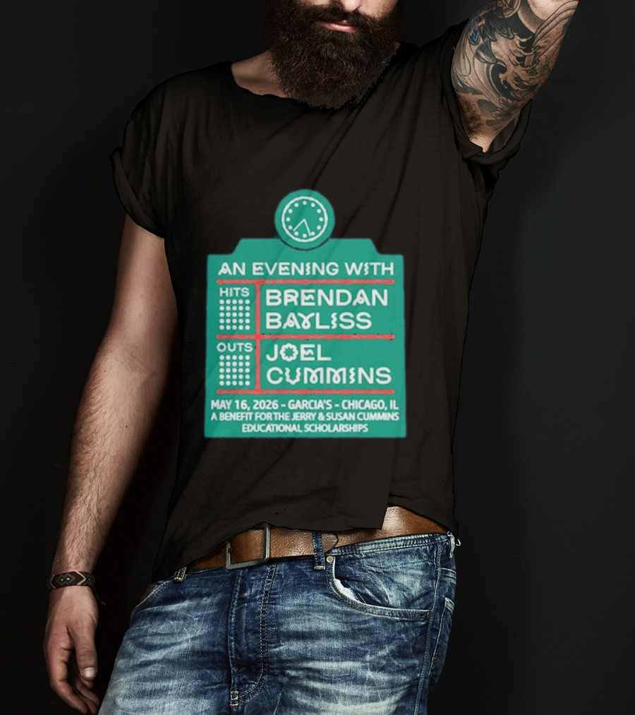 An Evening With Brendan Bayliss And Joel Cummins Garcia's Chicago May 16 2026 Benefit Event T-Shirt