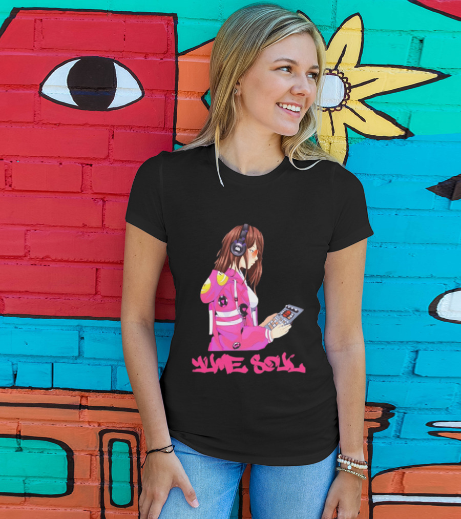 Yume Soul Anime Girl With Headphones And Game Controller T-Shirt