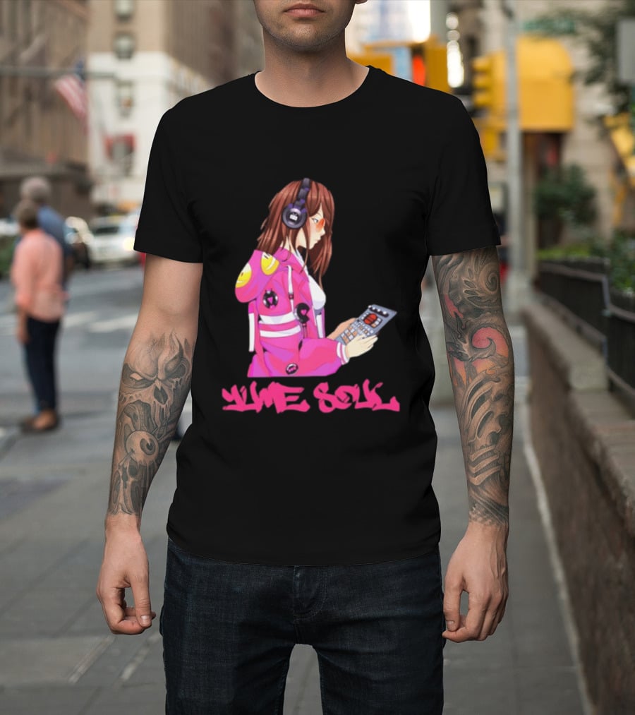 Yume Soul Anime Girl With Headphones And Game Controller T-Shirt