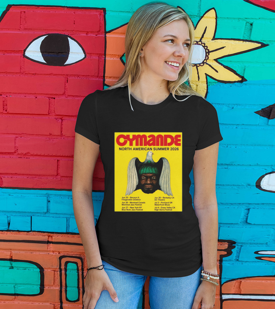 Cymande North American Summer 2026 Tour Dates And Locations T-Shirt