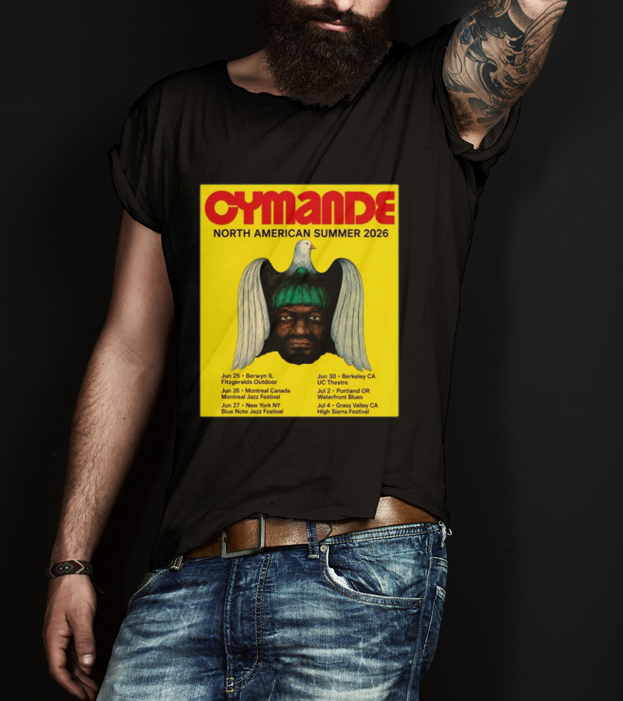 Cymande North American Summer 2026 Tour Dates And Locations T-Shirt