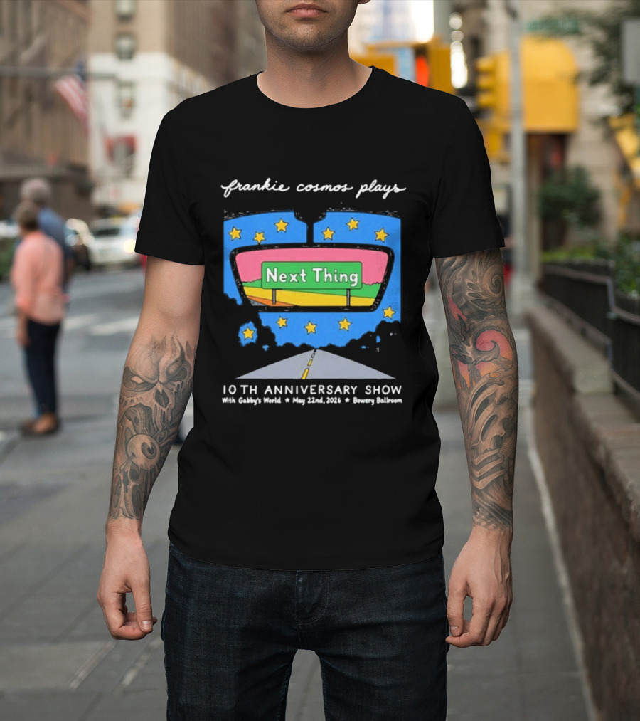 Frankie Cosmos 10th Anniversary Show May 22 2026 Bowery Ballroom Next Thing Live Performance T-Shirt