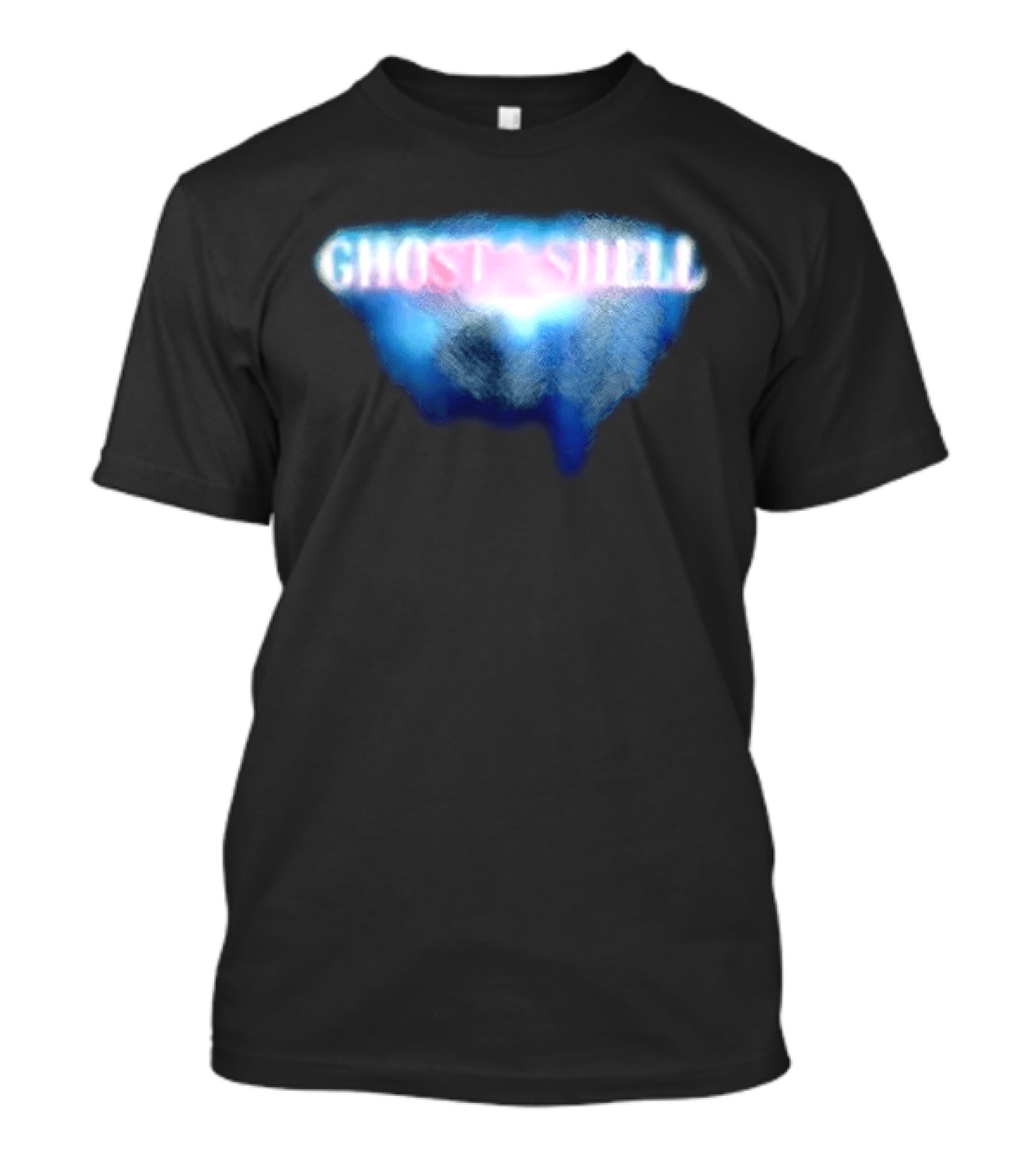 Ghost In The Shell Blue Illusion Polka Dot T-Shirt