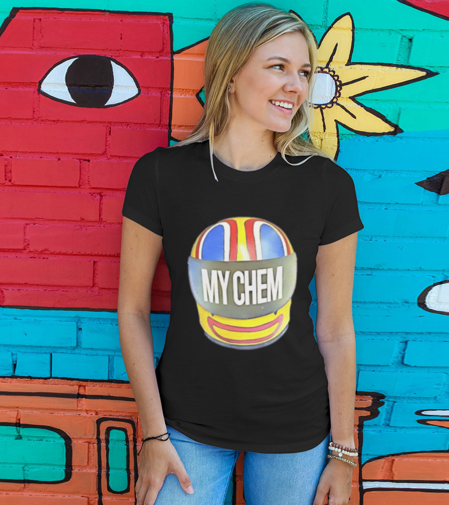My Chem Helmet My Chemical Romance Music Lover Vibrant Racing T-Shirt