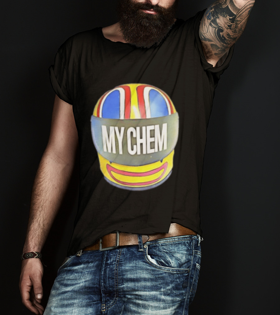My Chem Helmet My Chemical Romance Music Lover Vibrant Racing T-Shirt