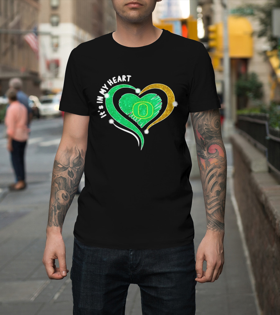 Oregon Ducks Heart 2026 Football Fan Pride T-Shirt