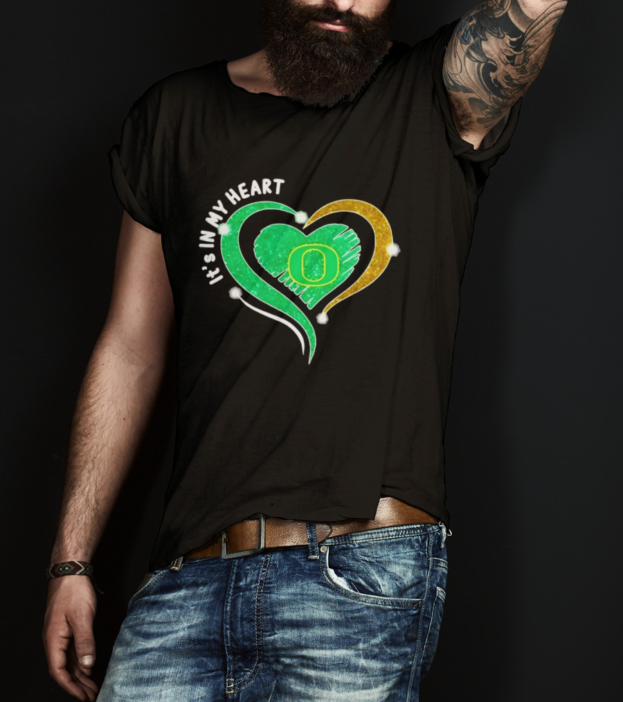 Oregon Ducks Heart 2026 Football Fan Pride T-Shirt