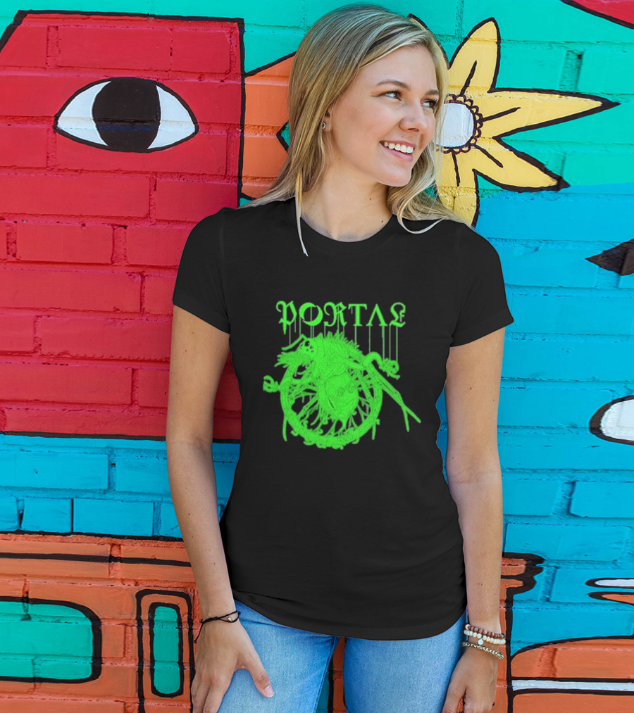 Portal Arachidonic Acid Sci Fi Creature Green Dripping T-Shirt