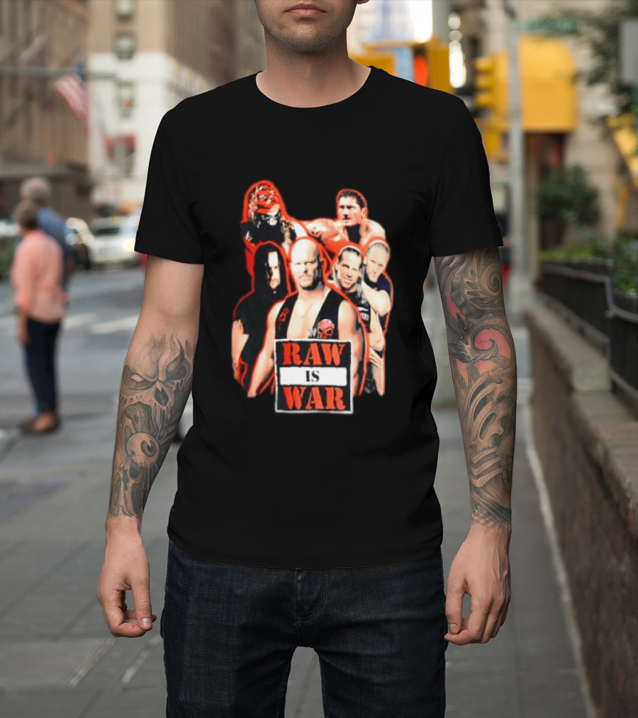 WWE Raw Is War Legends Kane Stone Cold Undertaker Shawn Michaels Triple H T-Shirt