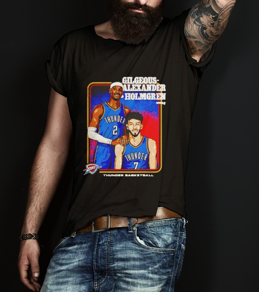 Gilgeous Alexander Holmgren OKC Thunder Basketball Step Brothers T-Shirt