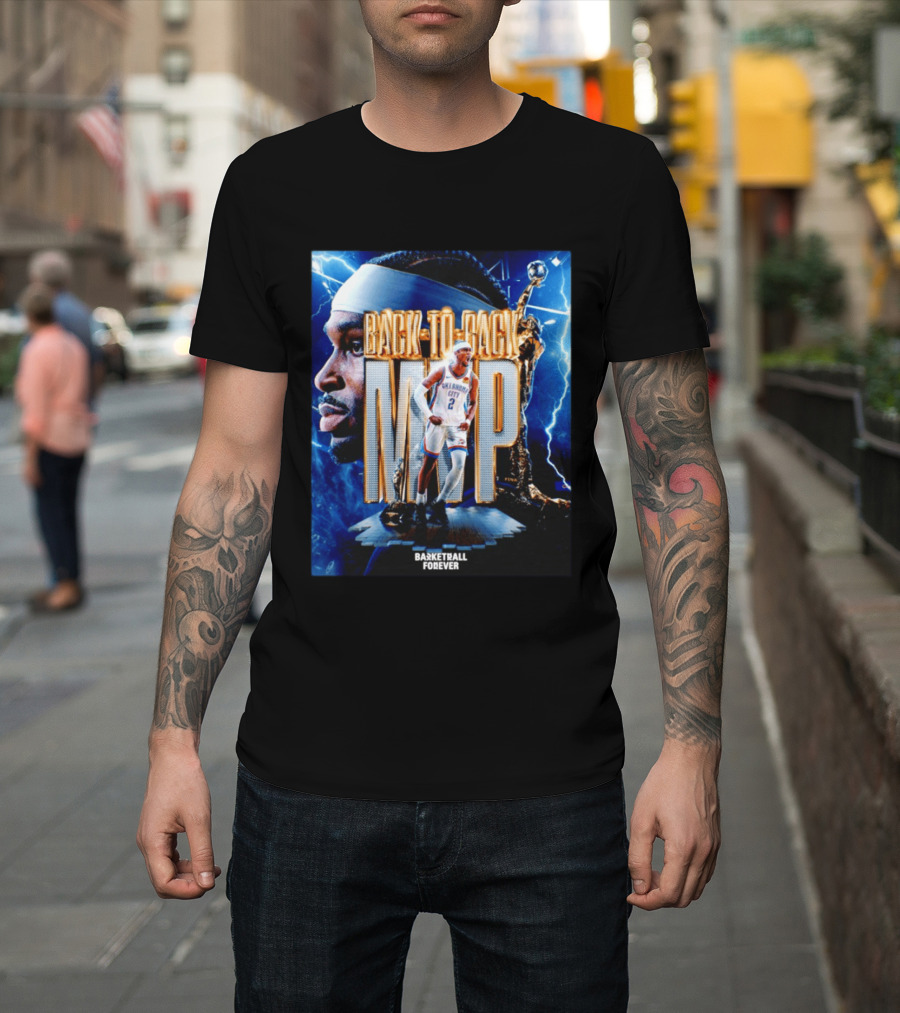 Back To Back MVP Oklahoma City Basketball Forever T-Shirt