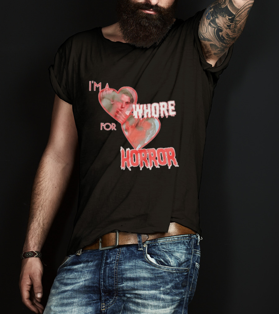Billy Loomis I'm A Whore For Horror Bloody Heart T-Shirt