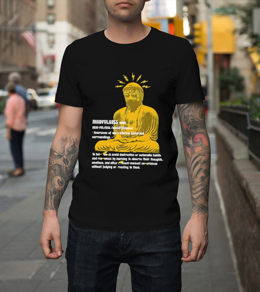 Mindfulness Buddha Awareness Internal States Surroundings Meditation T-Shirt