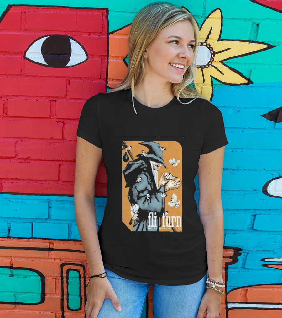 Flipturn Kilby Block Party May 17 2026 Salt Lake City Utah Wizard With Birds T-Shirt