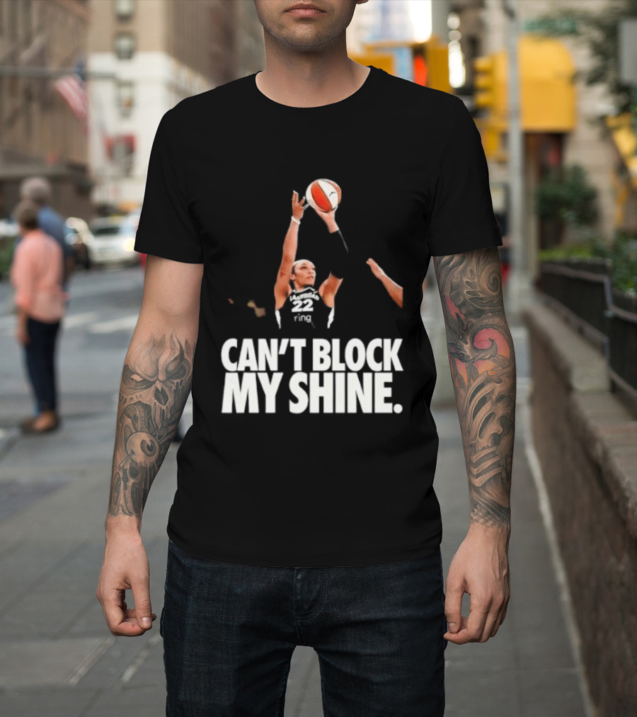 Can't Block My Shine A'ja Basketball Inspirational T-Shirt