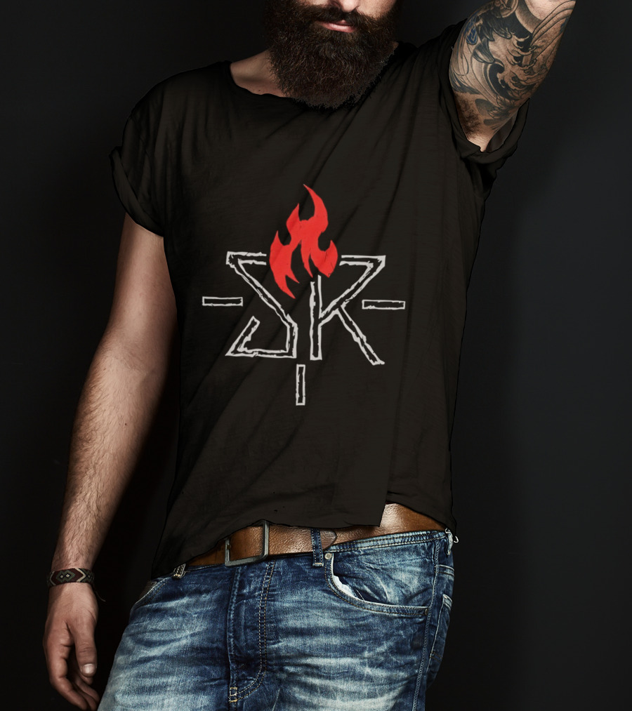 Seth Freakin Rollins SR Red Flame Wrestling T-Shirt