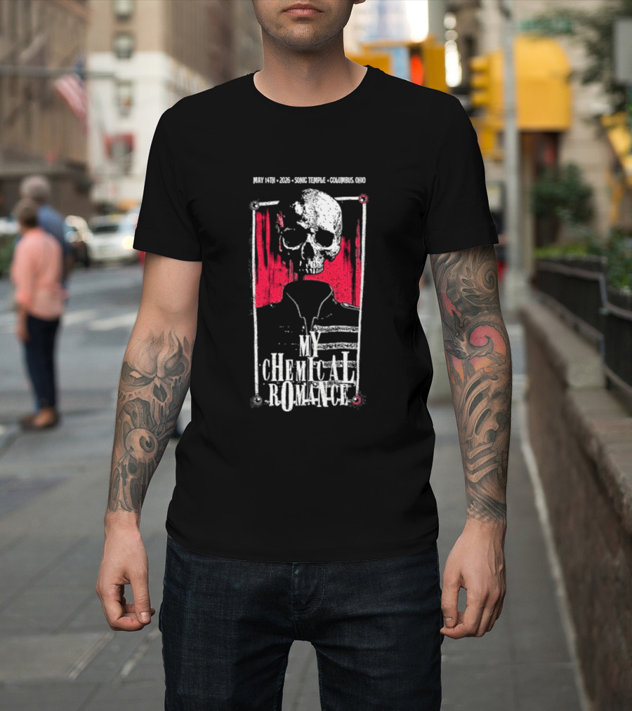 My Chemical Romance Skull May 14 2026 Columbus OH T-Shirt