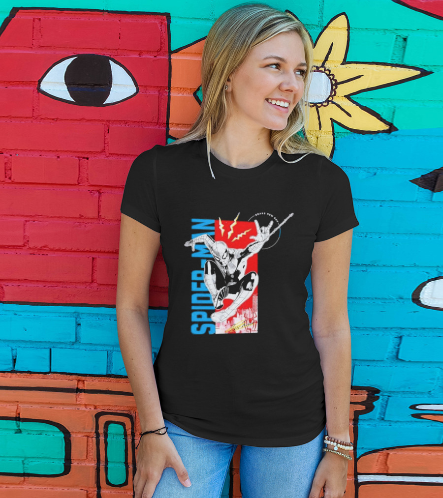 Spider Man Web Slinging Marvel Universe Brand New Day T-Shirt