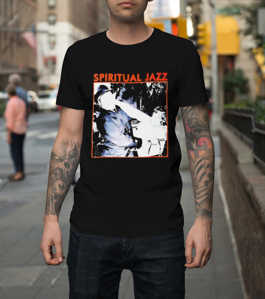 Spiritual Jazz Horn Player Watercolor T-Shirt