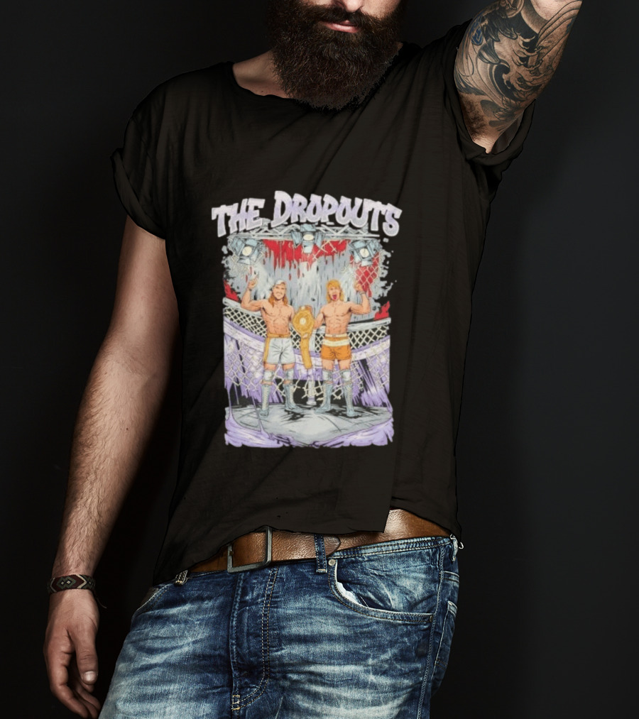 Tuckey And Scott Green The Dropouts Wrestling Champions In The Cage T-Shirt