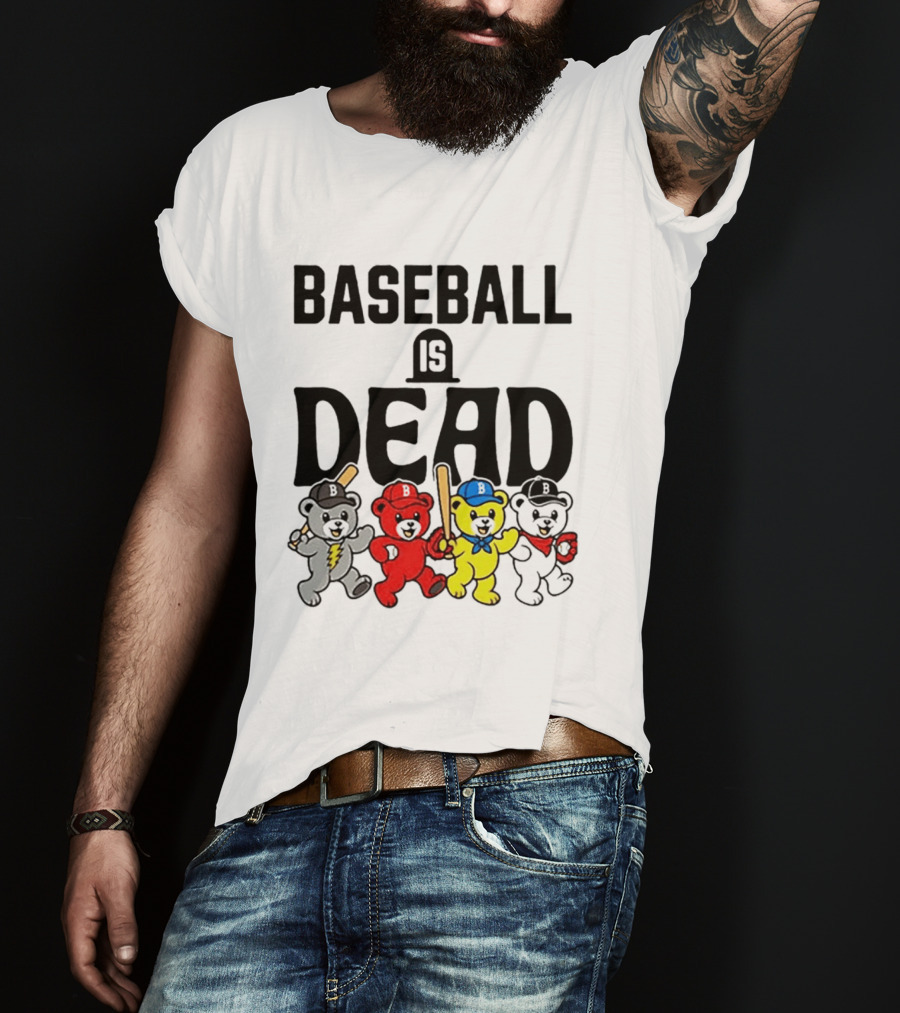 Grateful Dead Baseball Bears Is Dead Night T-Shirt