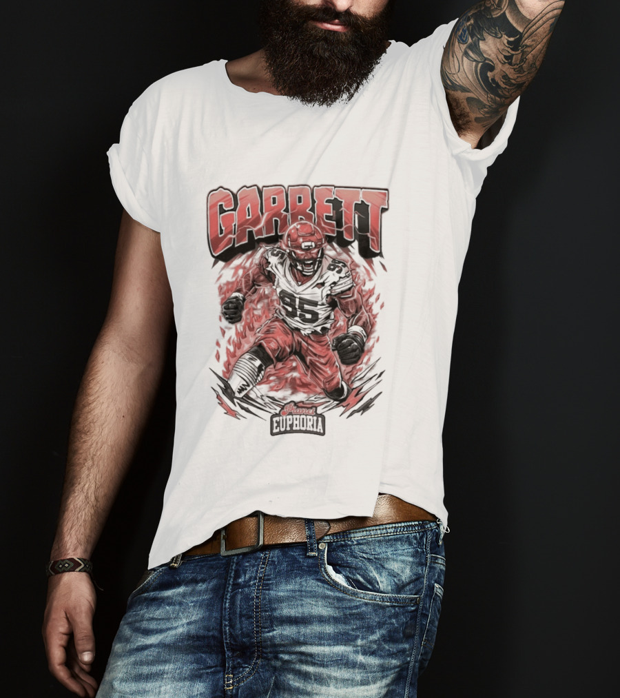 Garrett Inferno Hysteria Fiery Football Warrior T-Shirt