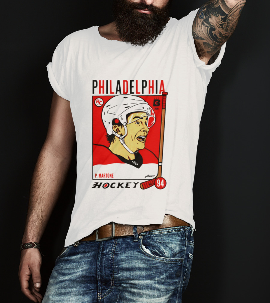 Philadelphia Flyers P Martone 94 Hockey Player T-Shirt