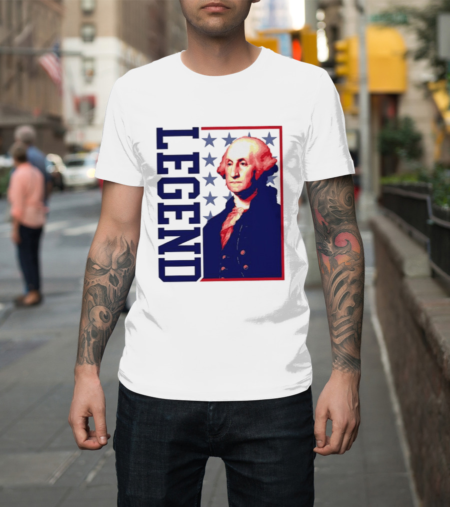 Legend George Washington 250th Anniversary America Freedom T-Shirt
