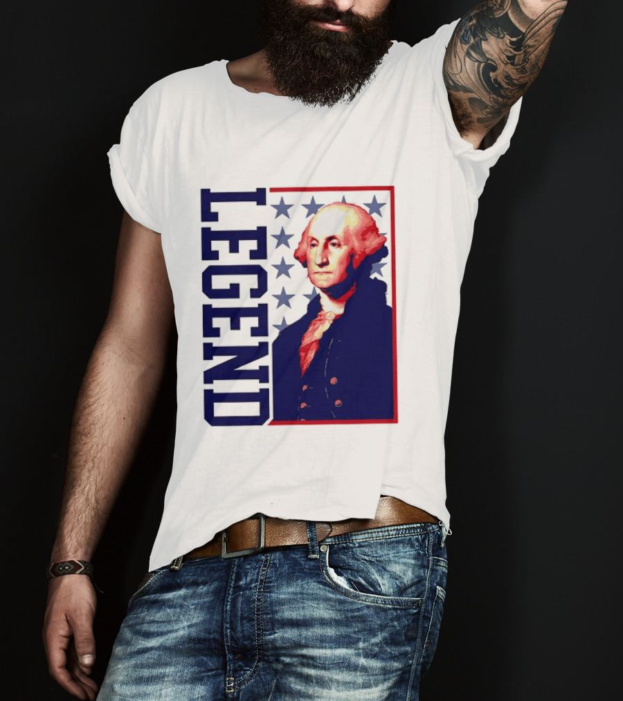 Legend George Washington 250th Anniversary America Freedom T-Shirt