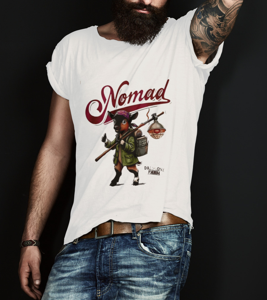 Dalscone Nomad Adventurous Goat Trekker With Lantern T-Shirt