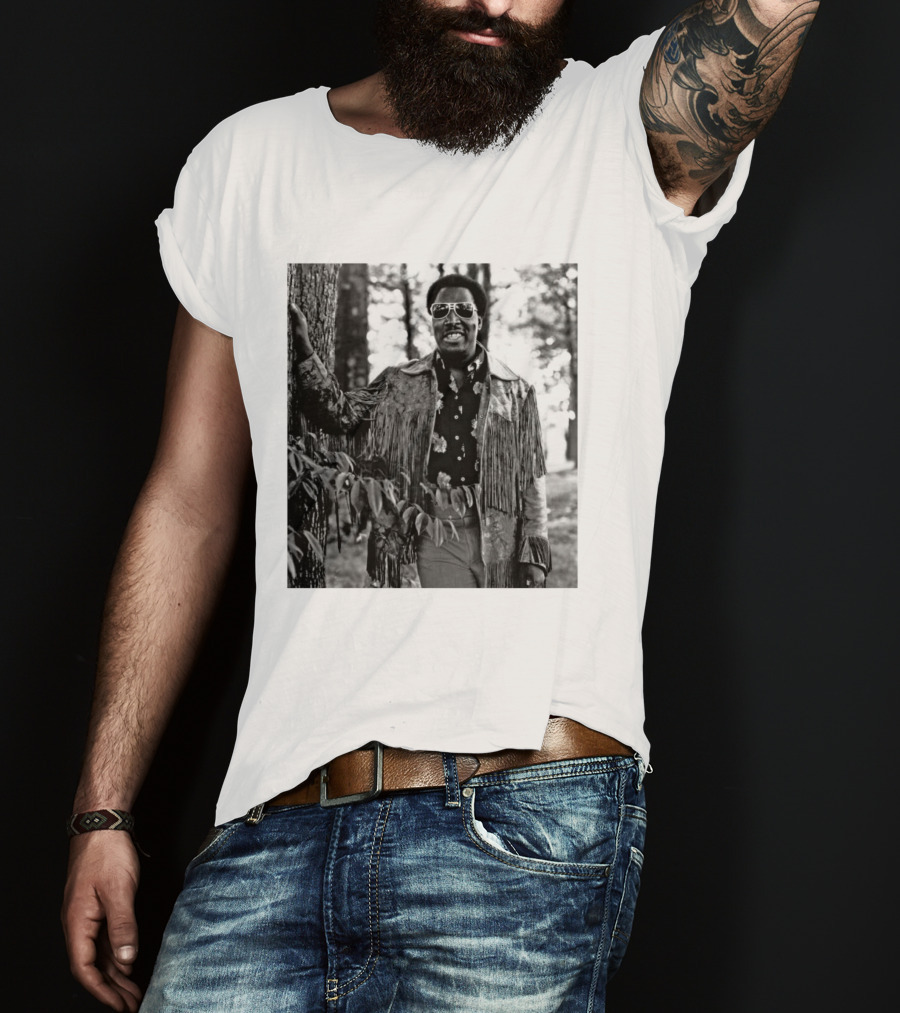 Clarence Carter Singer Fringe Jacket And Sunglasses Outdoors T-Shirt
